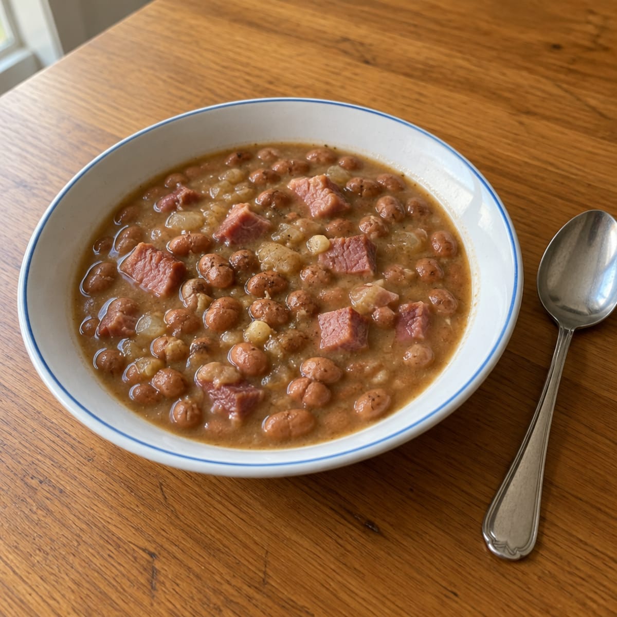 Pinto bean soup with ham