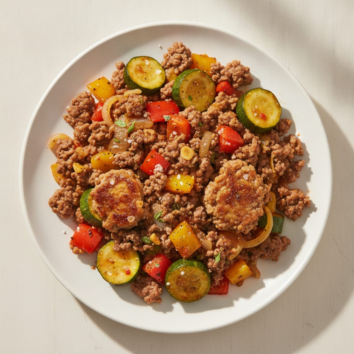 Ground Beef and Vegetable Skillet