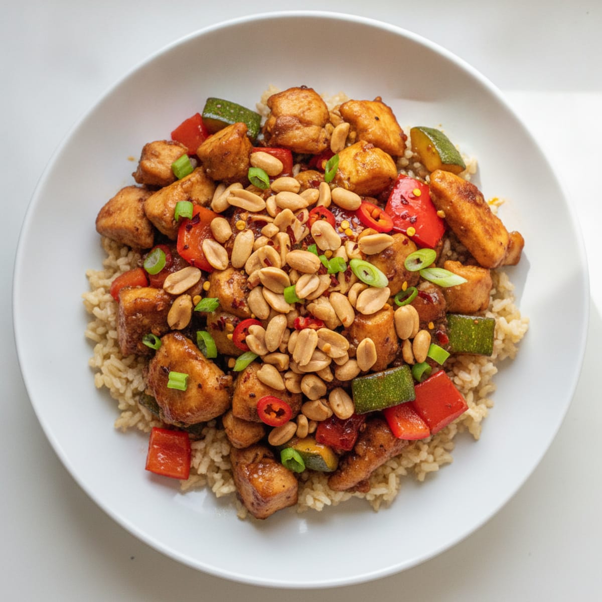 Kung Pao Chicken with Peanuts and Chili