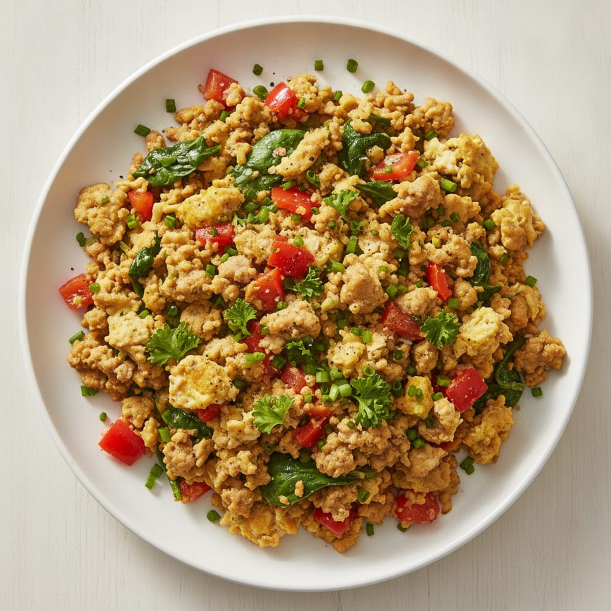 Hearty Morning Scramble with Fresh Herbs