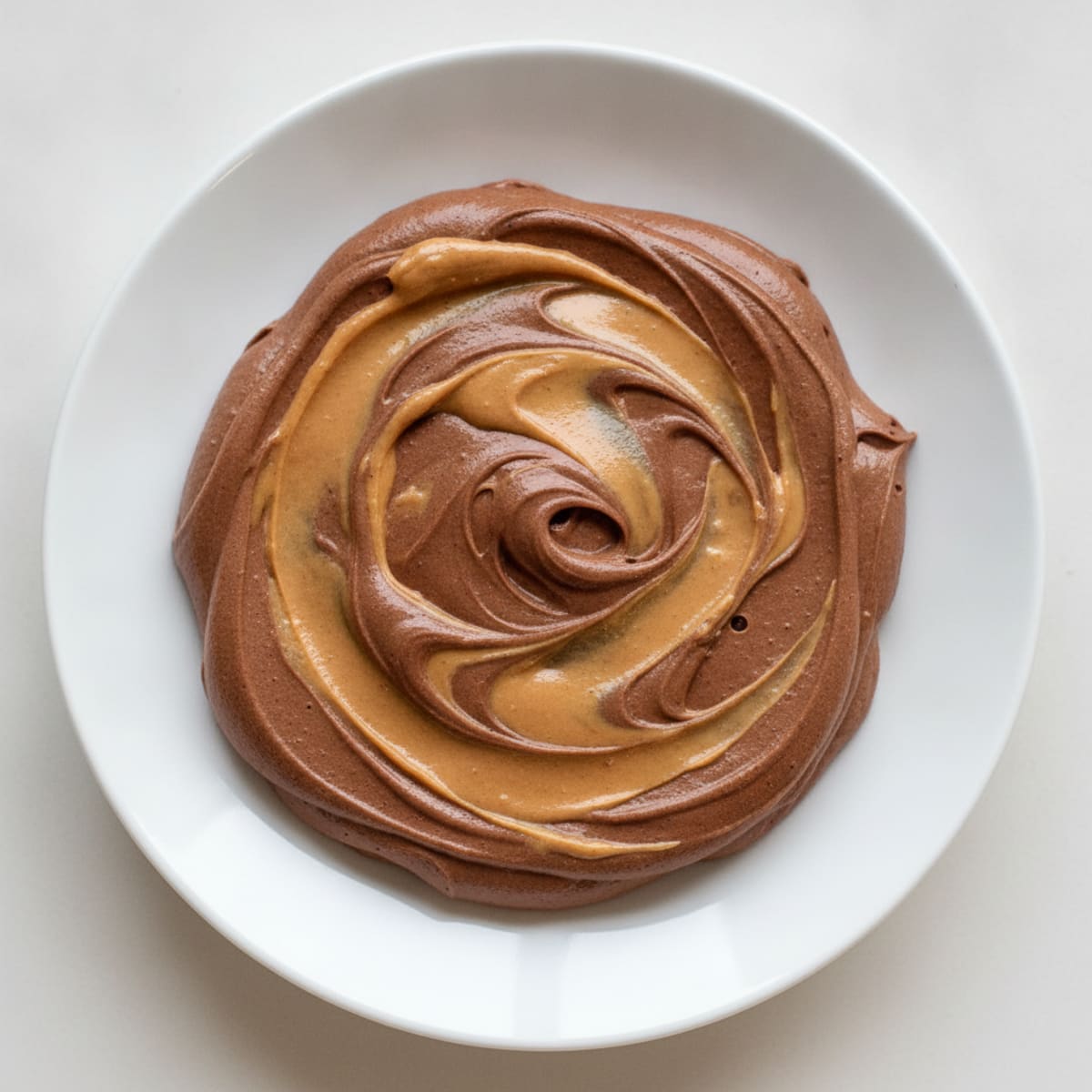 Silky Chocolate Protein Pudding with Peanut Butter Swirl