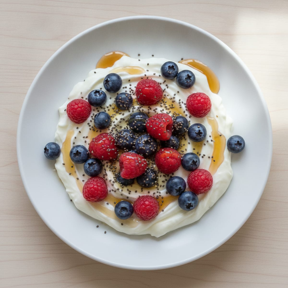 Silky Greek Yogurt Protein Pudding with Berries