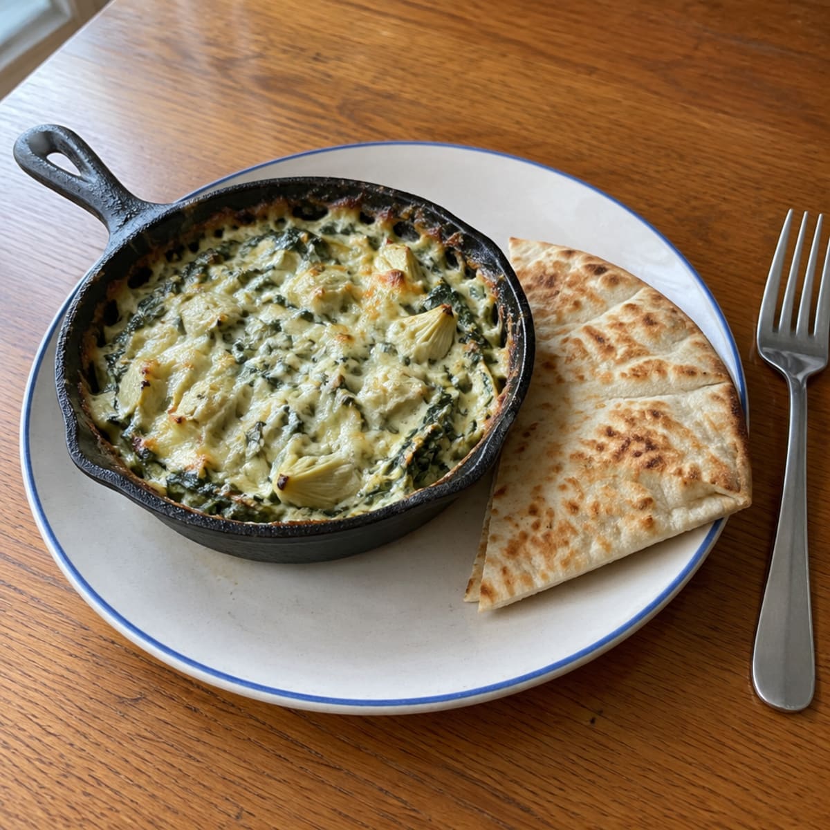 Creamy spinach artichoke dip