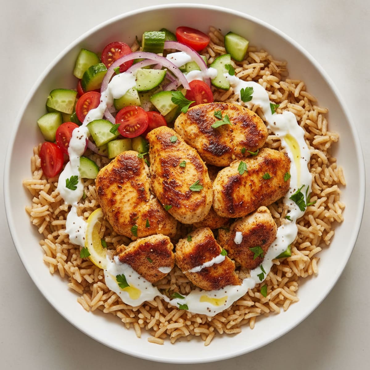Chicken Shawarma Rice Bowl