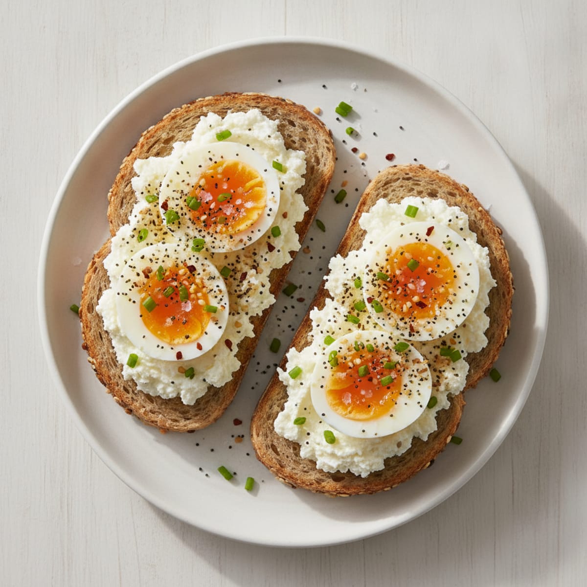 Savory Cottage Cheese Egg Toast
