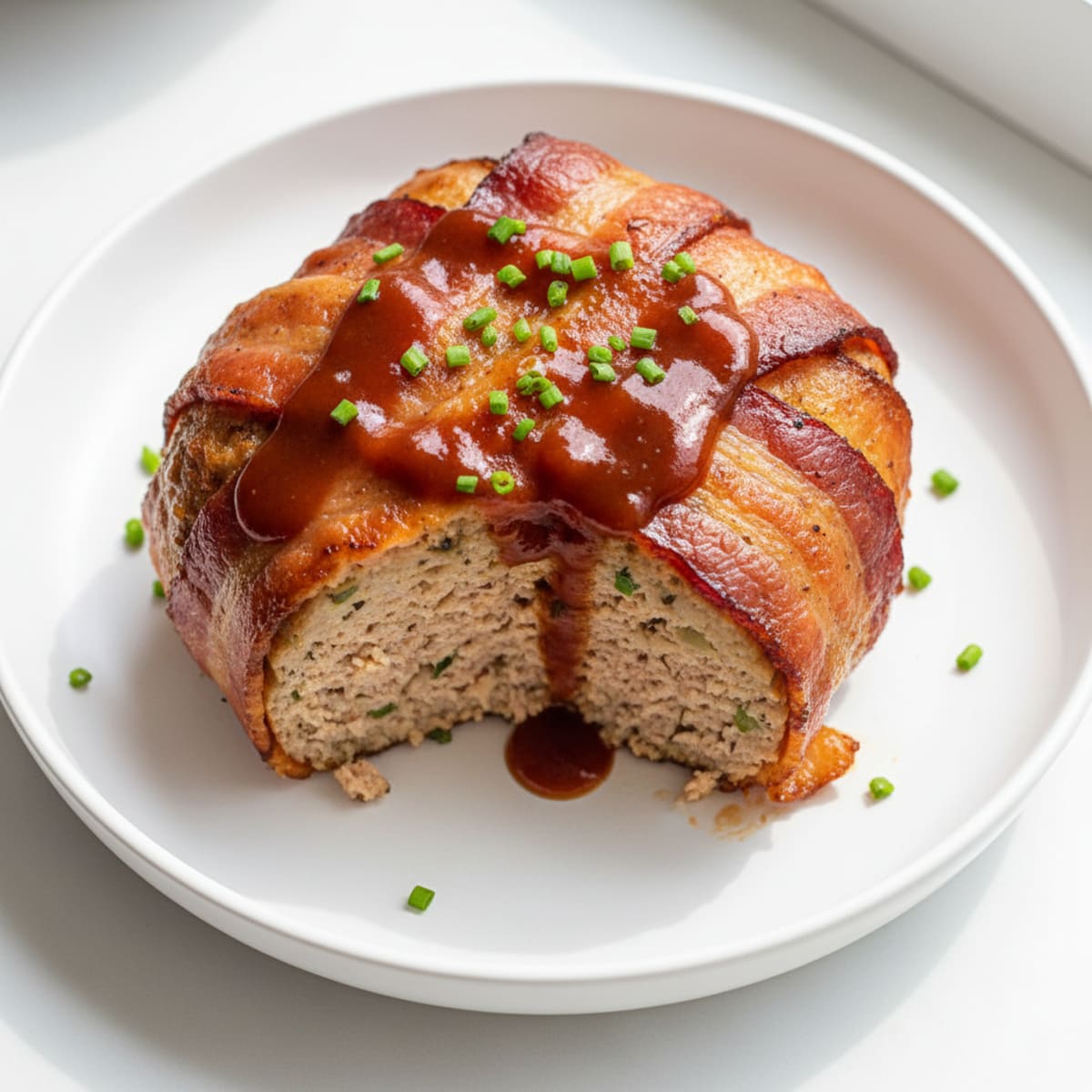 BBQ Bacon-Wrapped Meatloaf