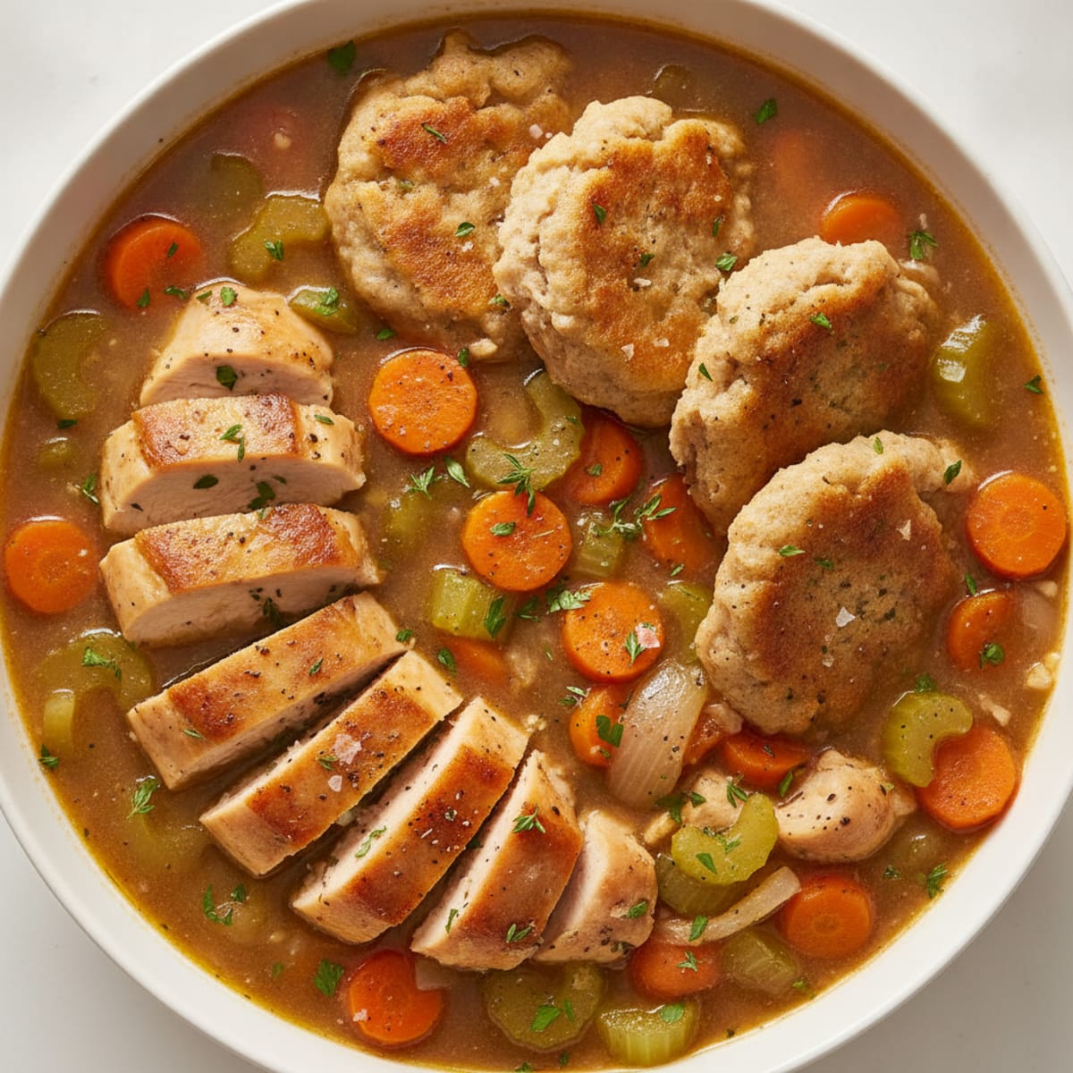 Homestyle Chicken and Herb Dumplings
