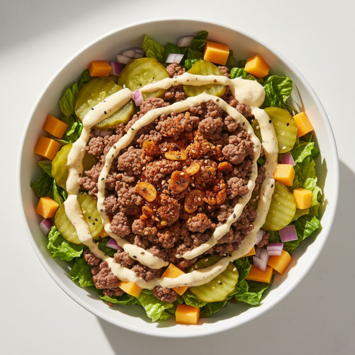 Big Mac Inspired Protein Bowl