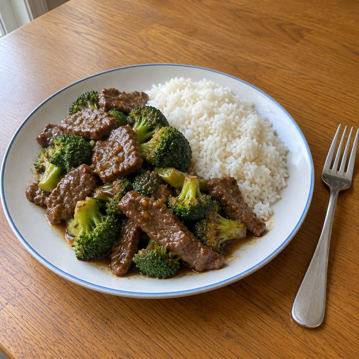 Beef and broccoli stir-fry