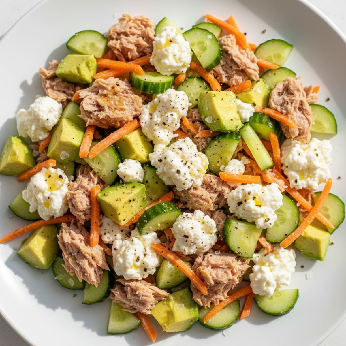 Tuna and Cottage Cheese Salad