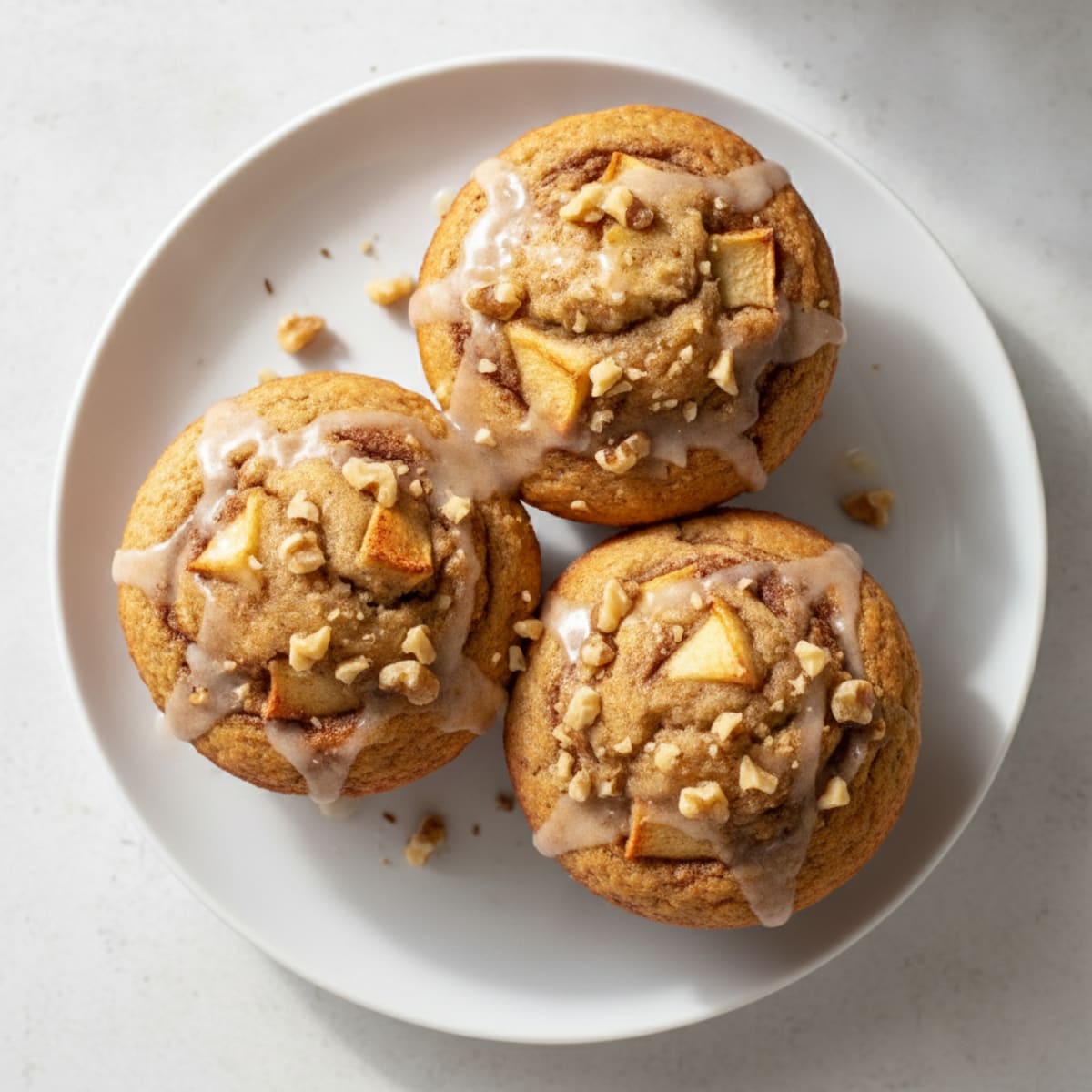Apple Cinnamon Protein Muffins with Monk Fruit