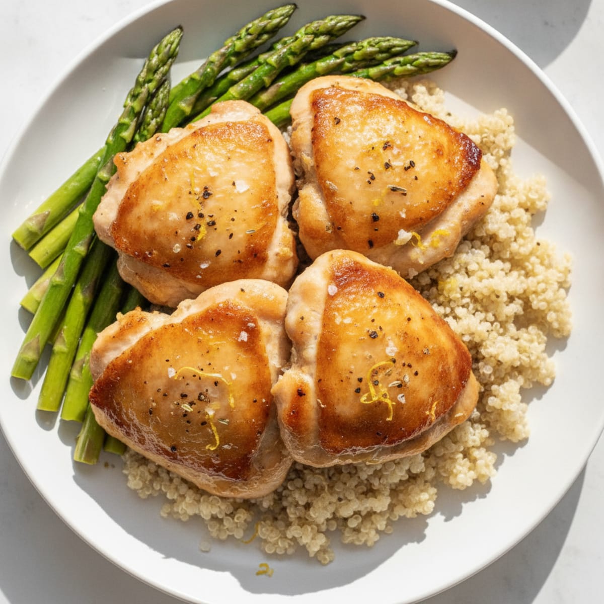 Lemon Herb Marinated Chicken Thighs