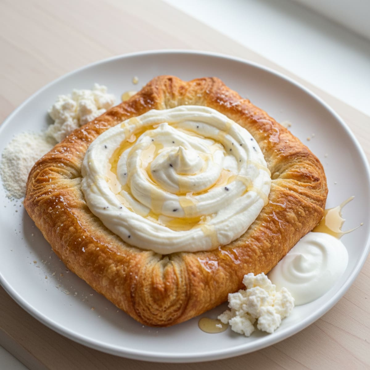 High-Protein Vanilla Bean Cheese Danish