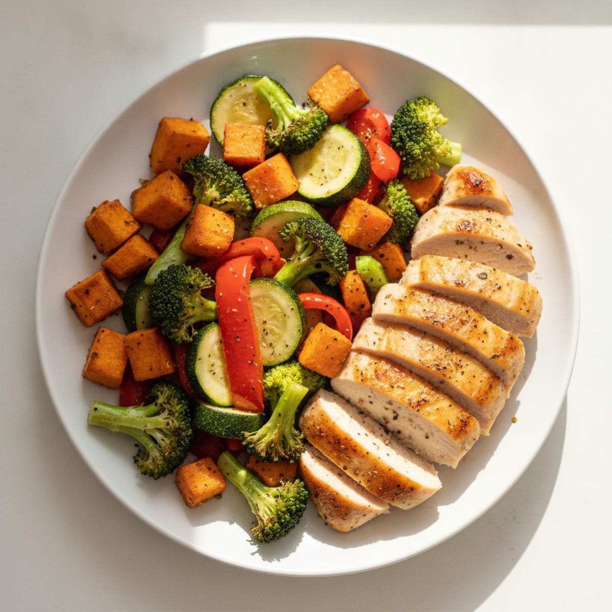 Chicken and Roasted Vegetable Medley