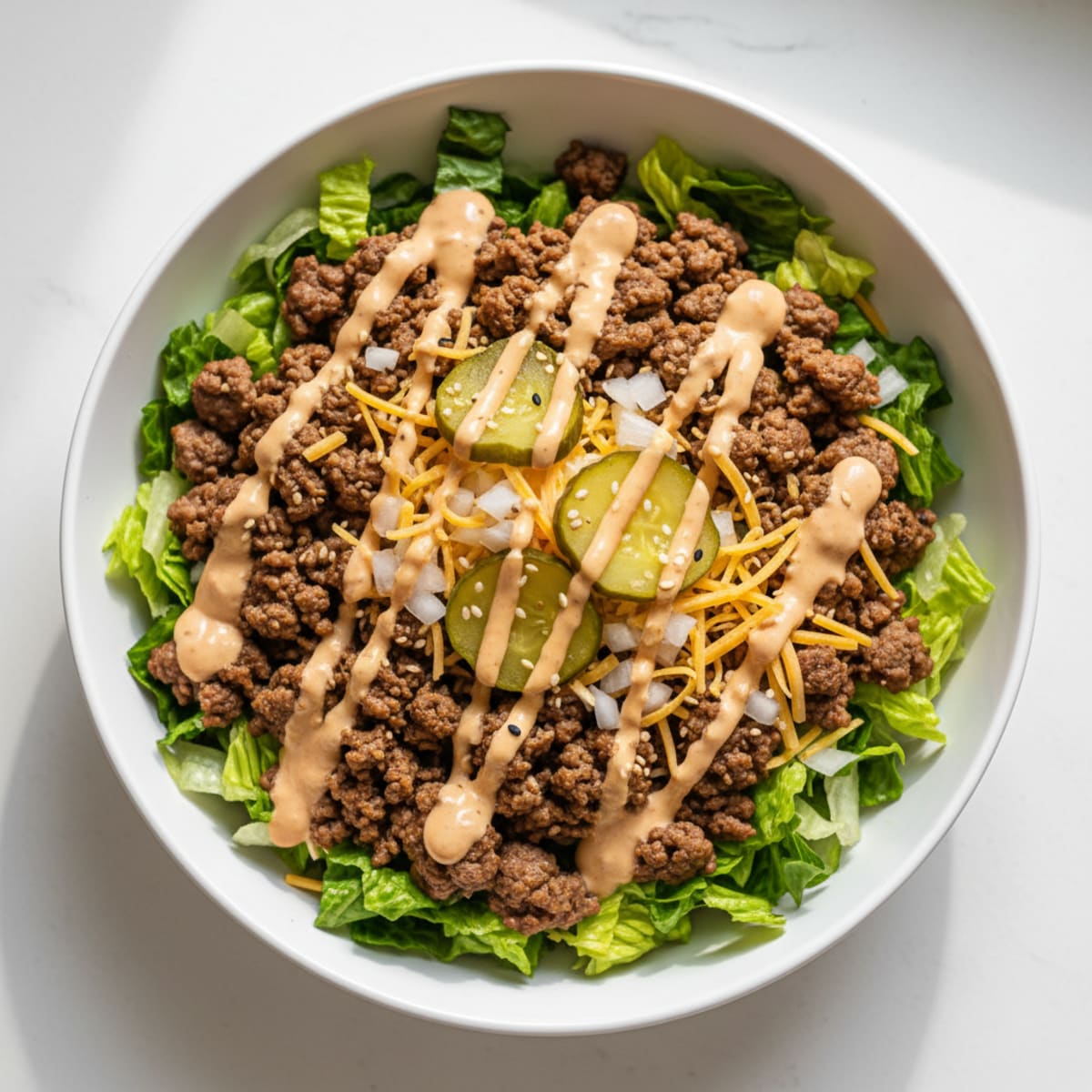 Big Mac Protein Bowl