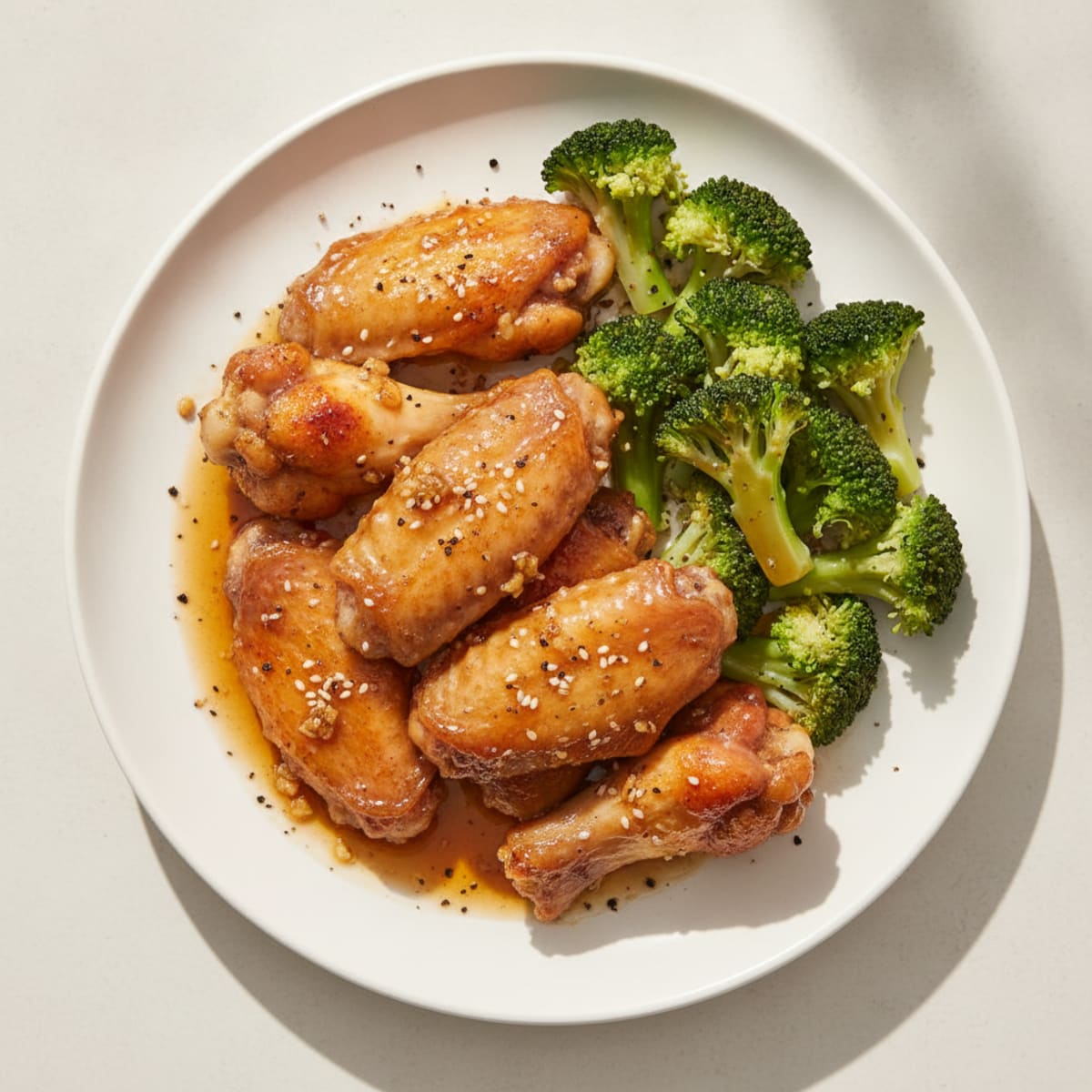 Honey-Garlic Baked Chicken Wings