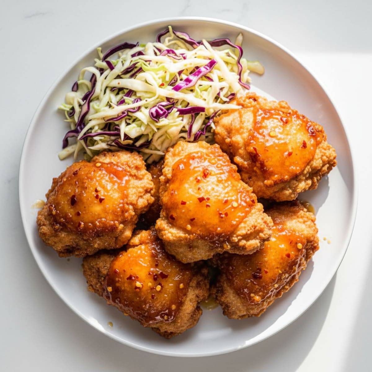 Hot Honey Fried Chicken Thighs