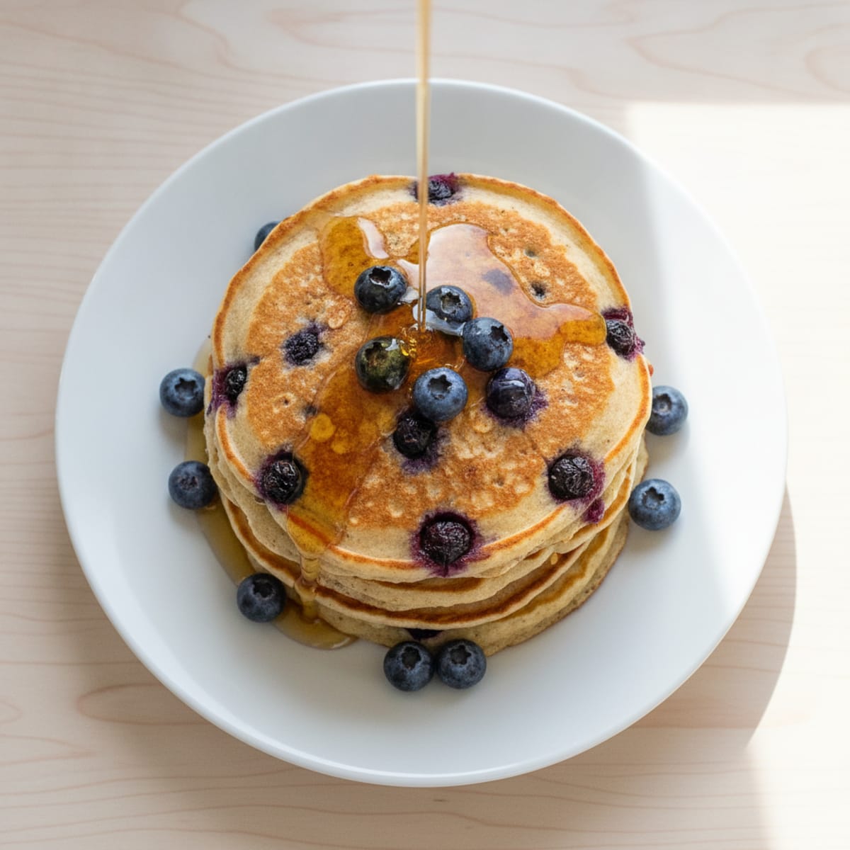 Fluffy Oatmeal Buttermilk Pancakes