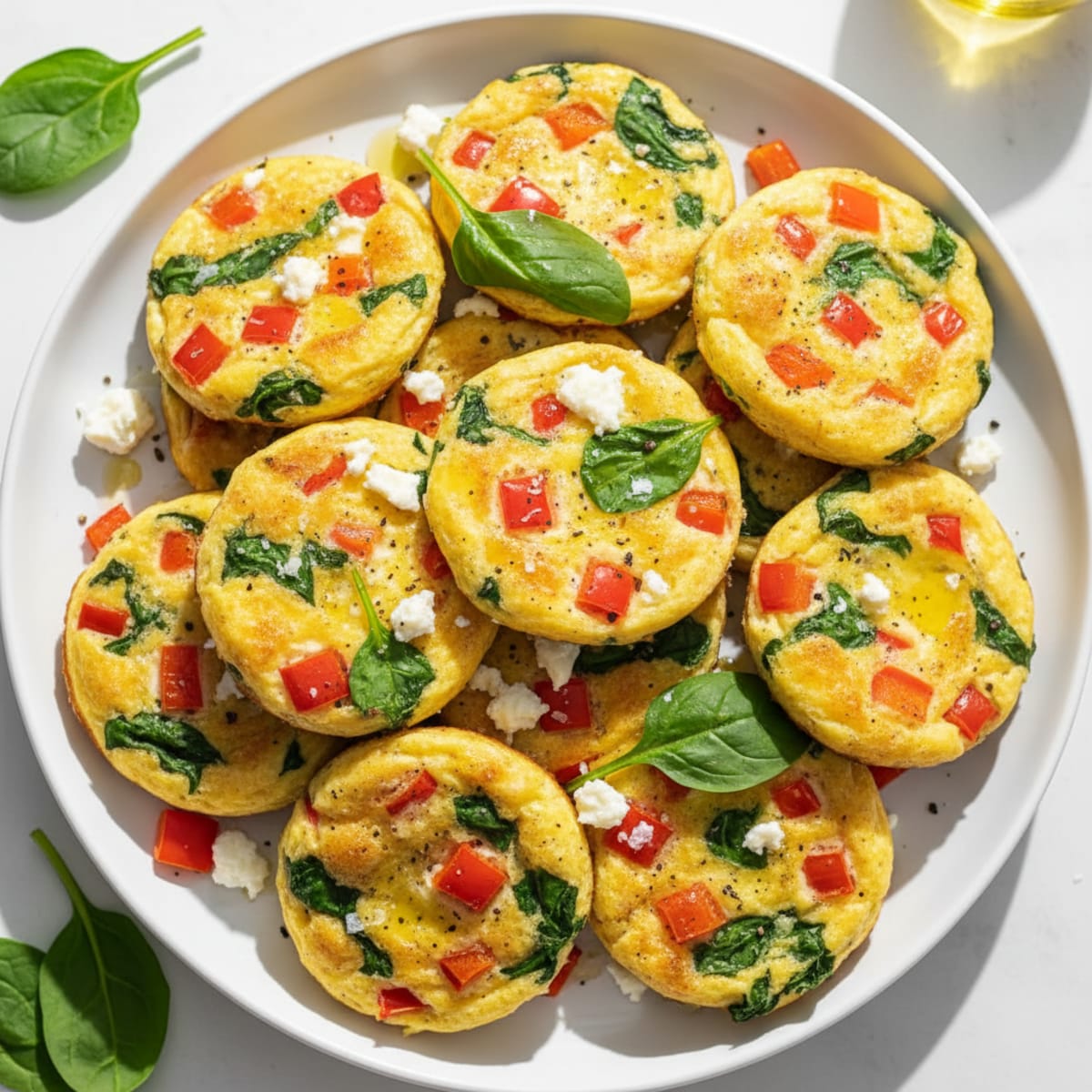 Baked Egg Bites with Bell Pepper