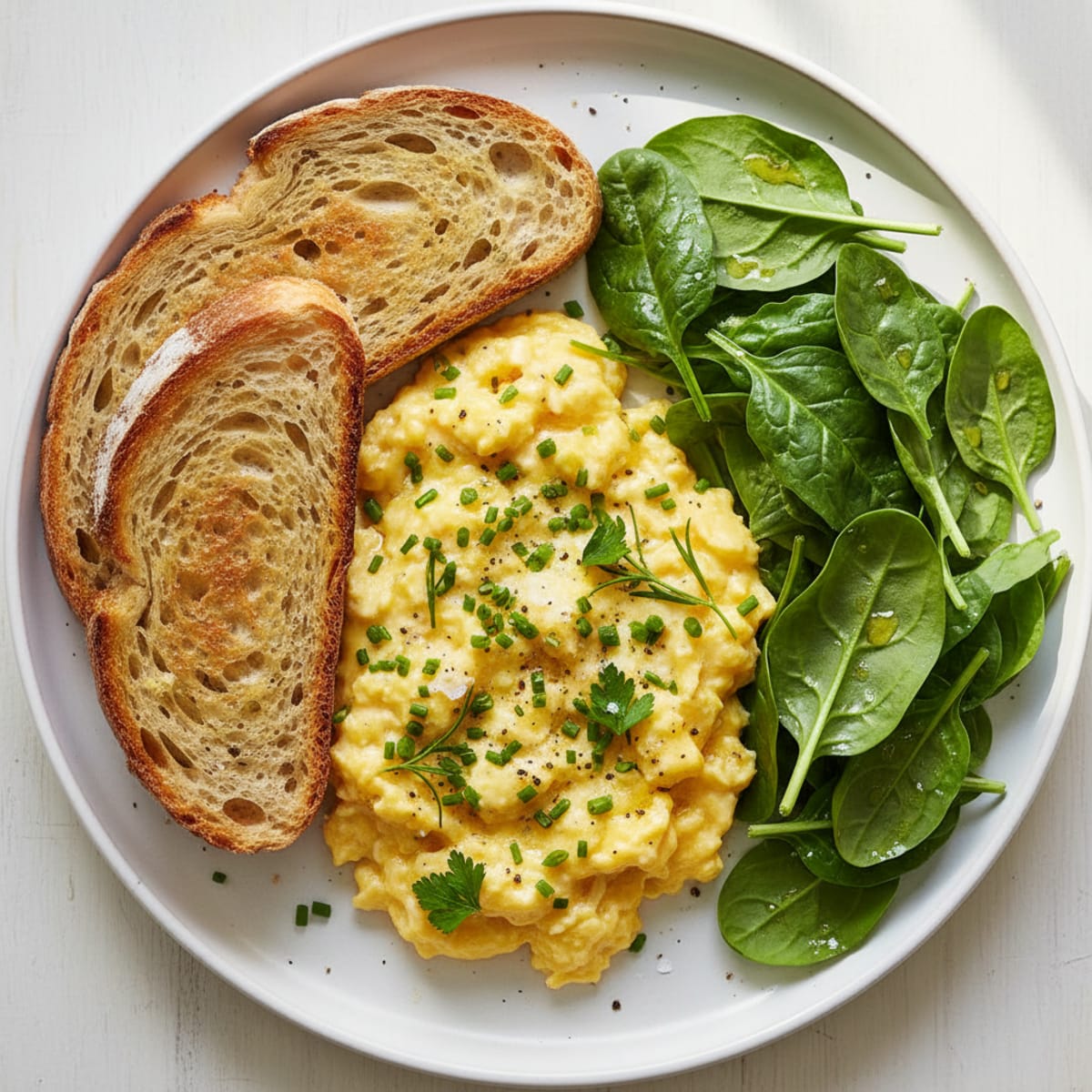 Oeufs Brouillés aux Fines Herbes