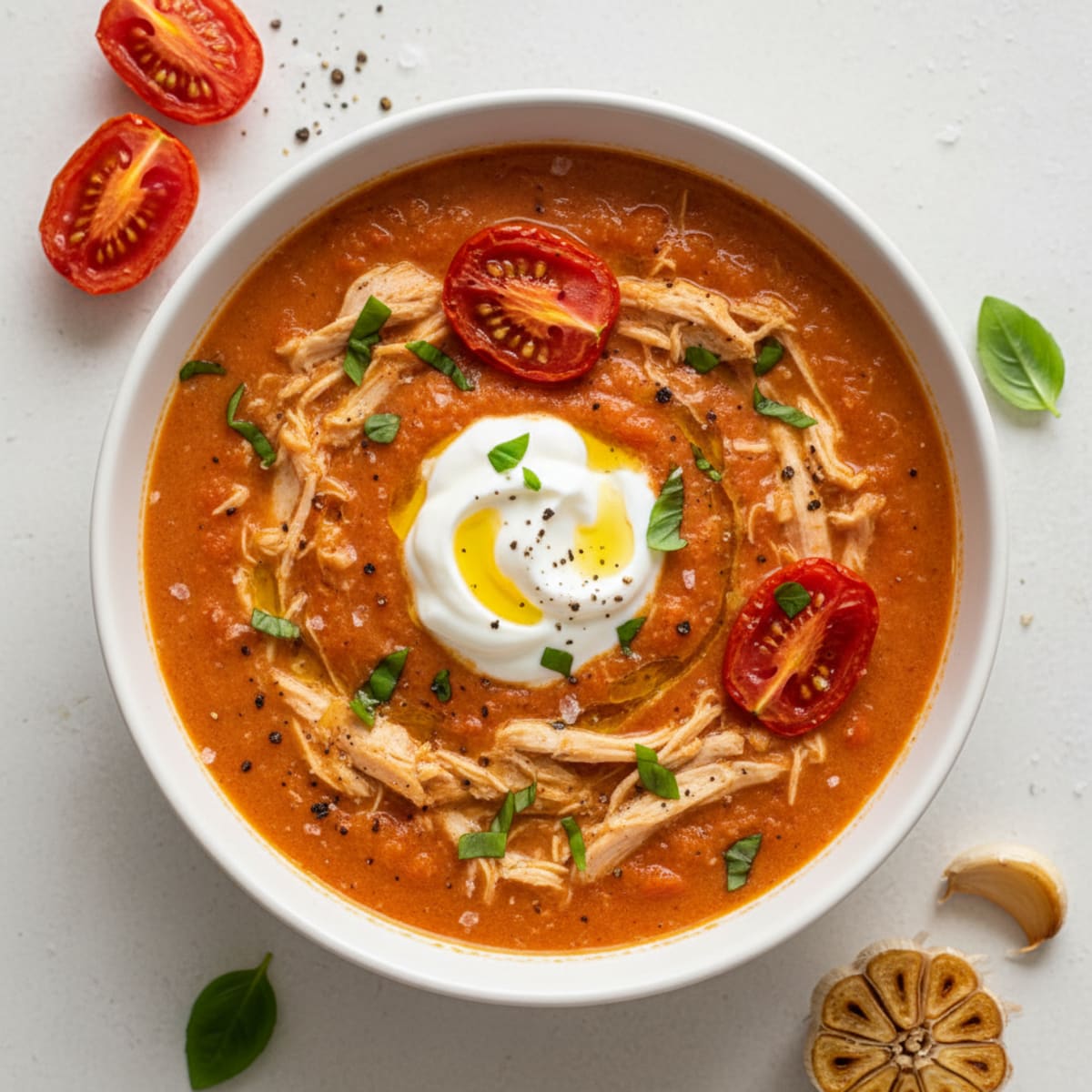 Roasted Tomato Basil Soup