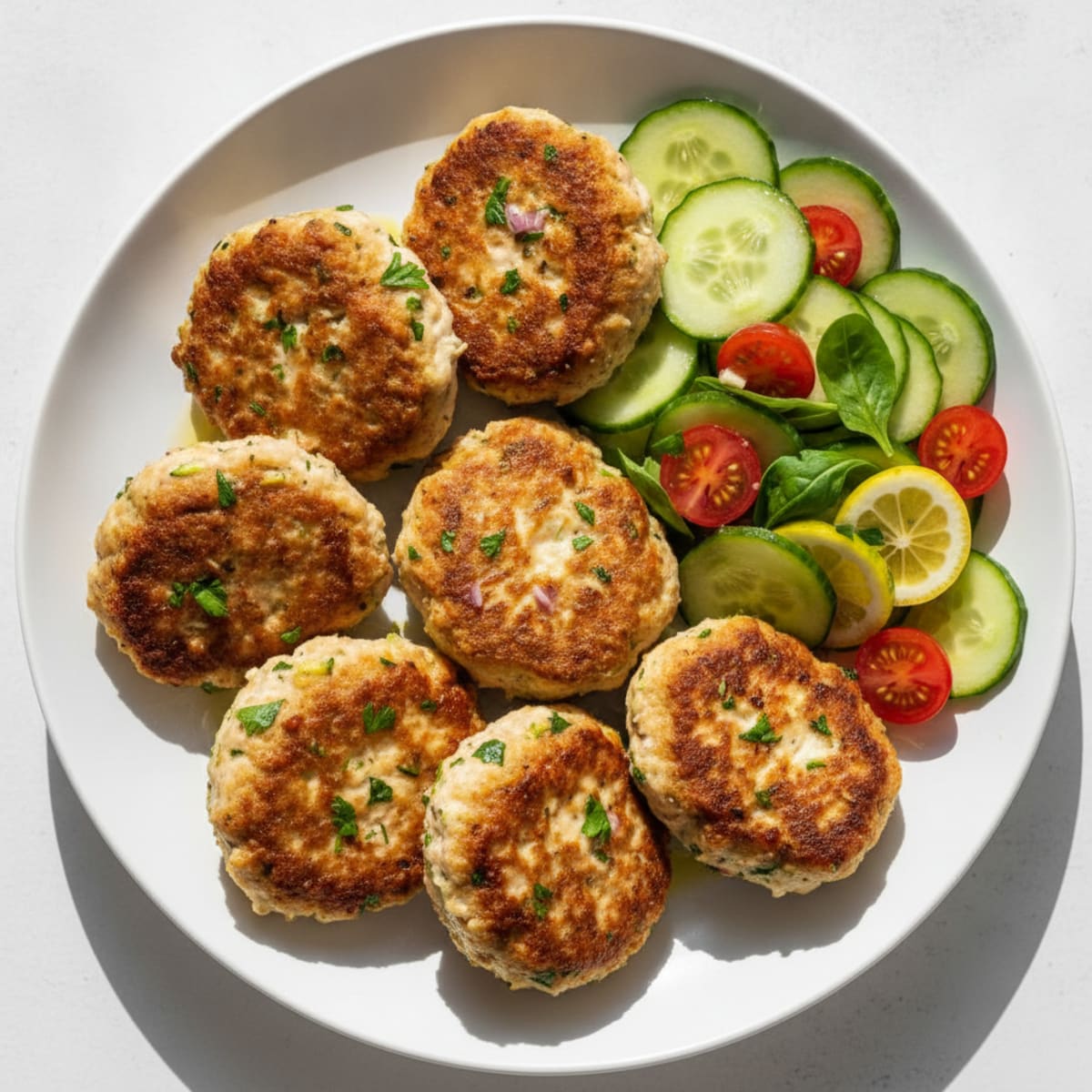 Greek Chicken Patties with Herbs