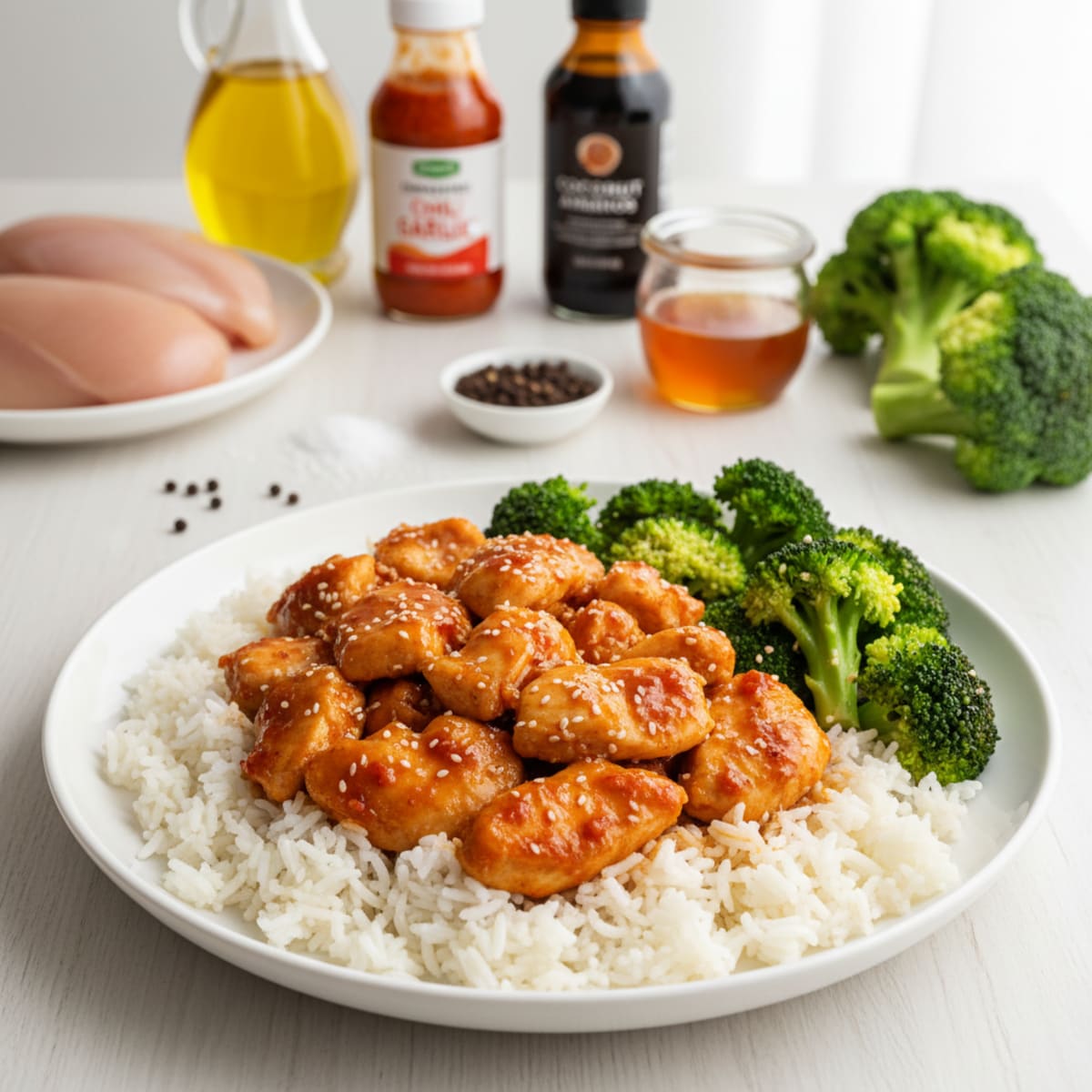 Honey-Chili Chicken and Rice