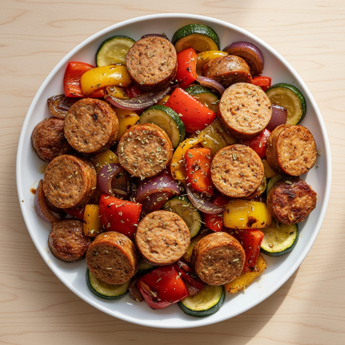 Sheet Pan Turkey Sausage and Veggies