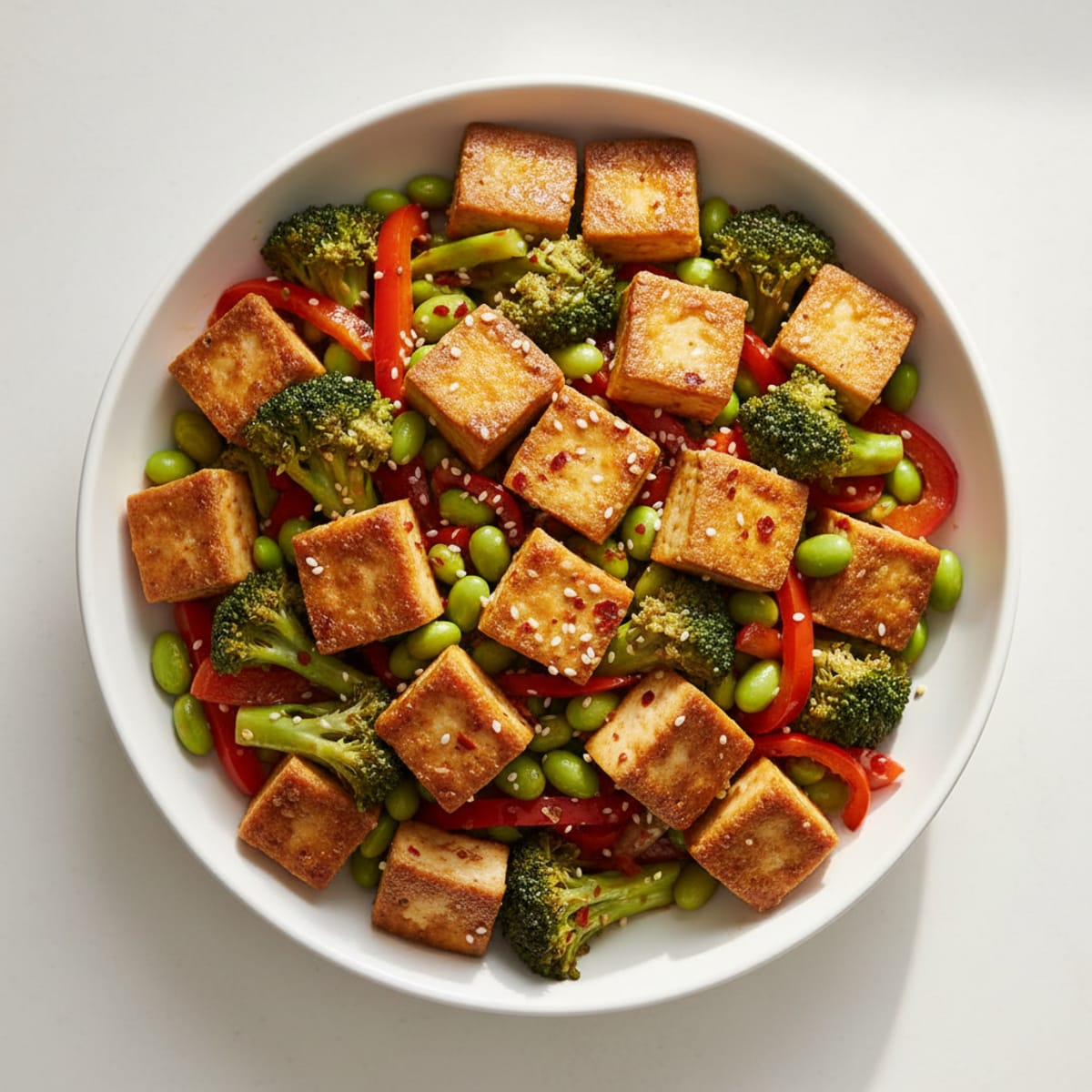 Sesame Tofu Stir-Fry