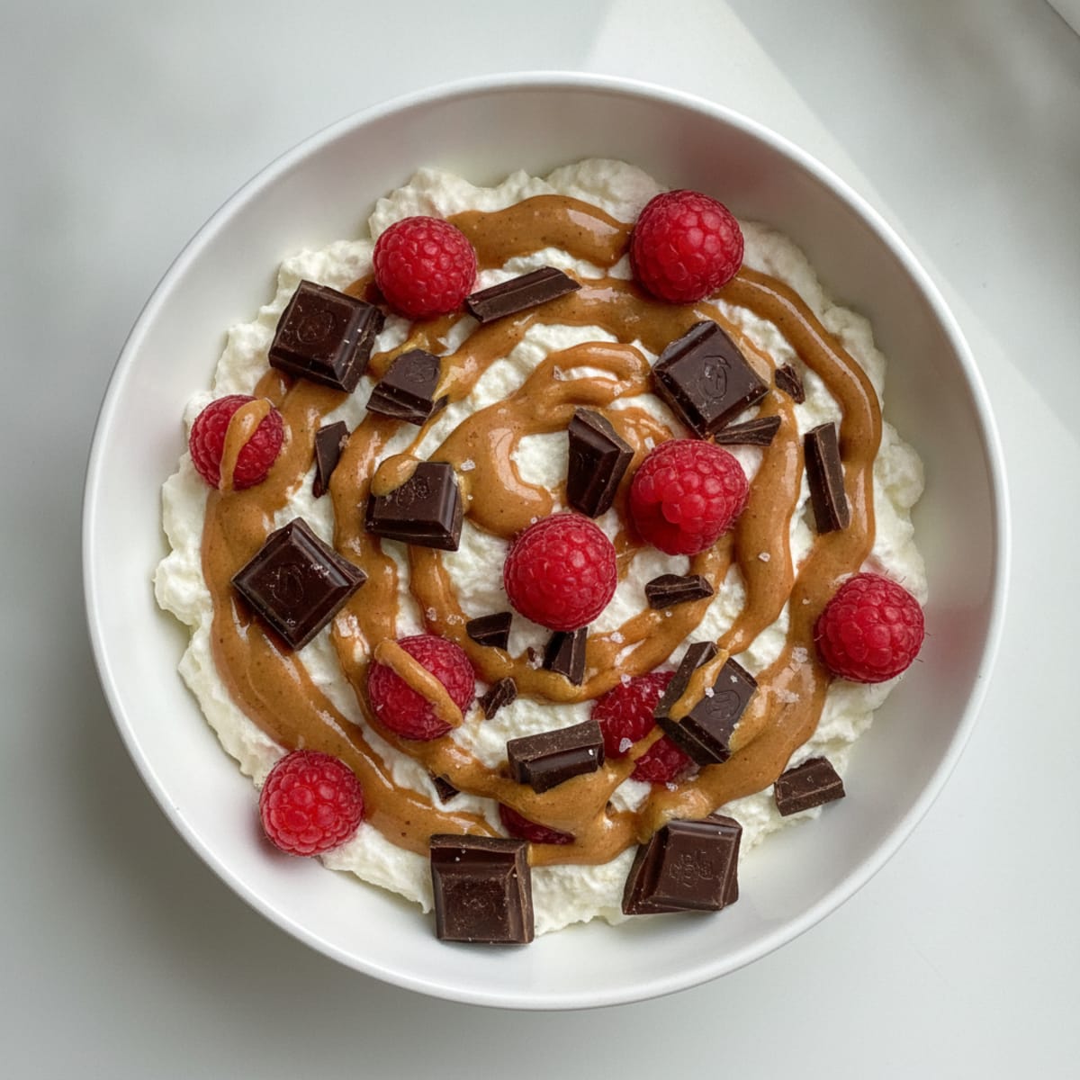 Peanut Butter Dark Chocolate Yogurt Bowl