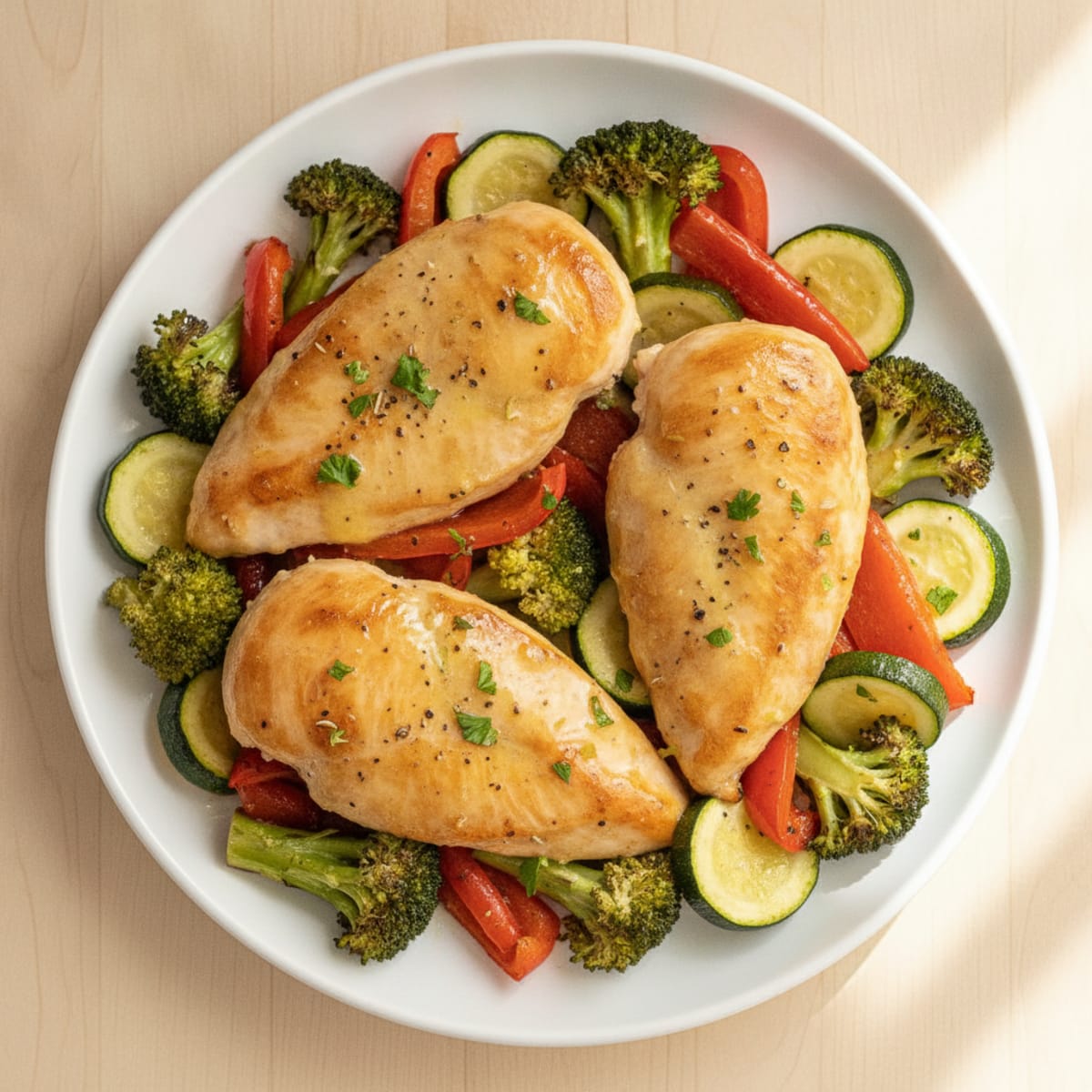 Sheet Pan Lemon Herb Chicken with Roasted Vegetables