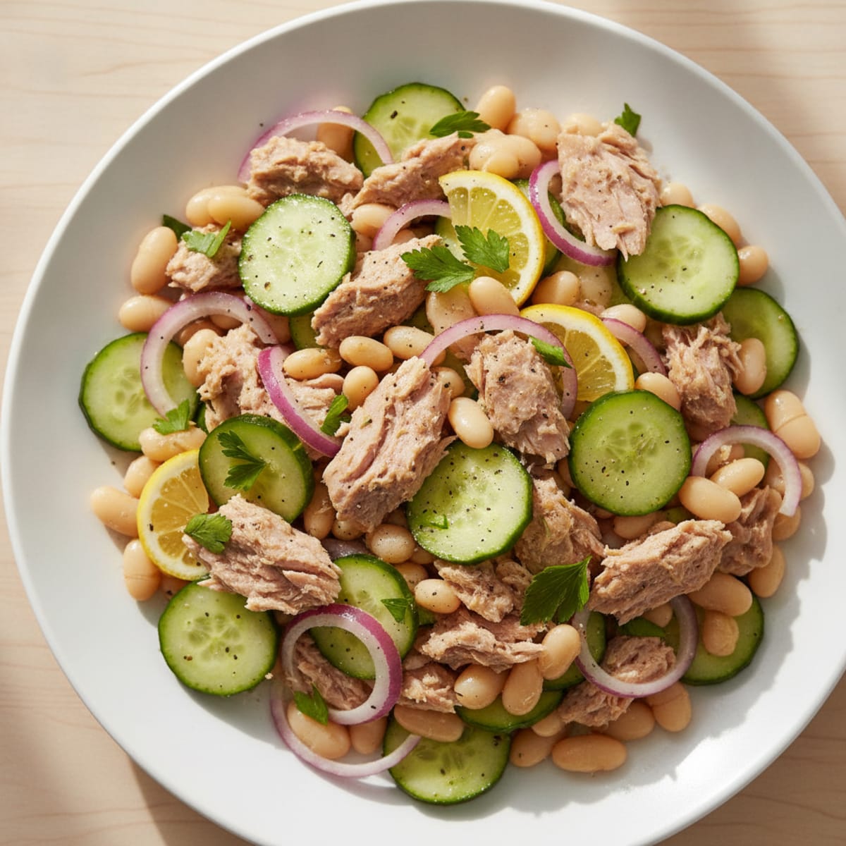 Mediterranean Tuna and White Bean Salad