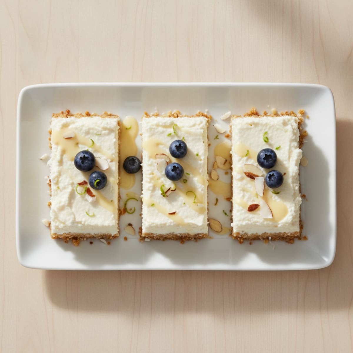 Cottage Cheese Protein Cheesecake Bars