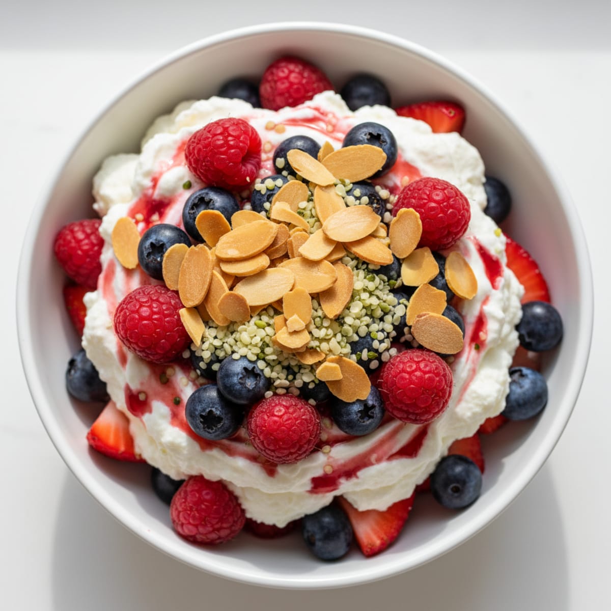 Greek Yogurt Protein Parfait with Mixed Berries