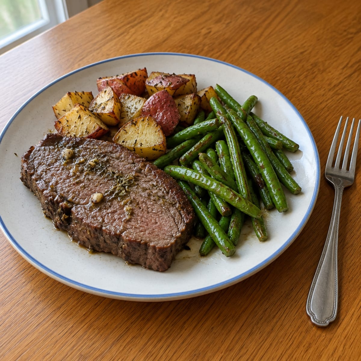 Garlic herb roasted beef