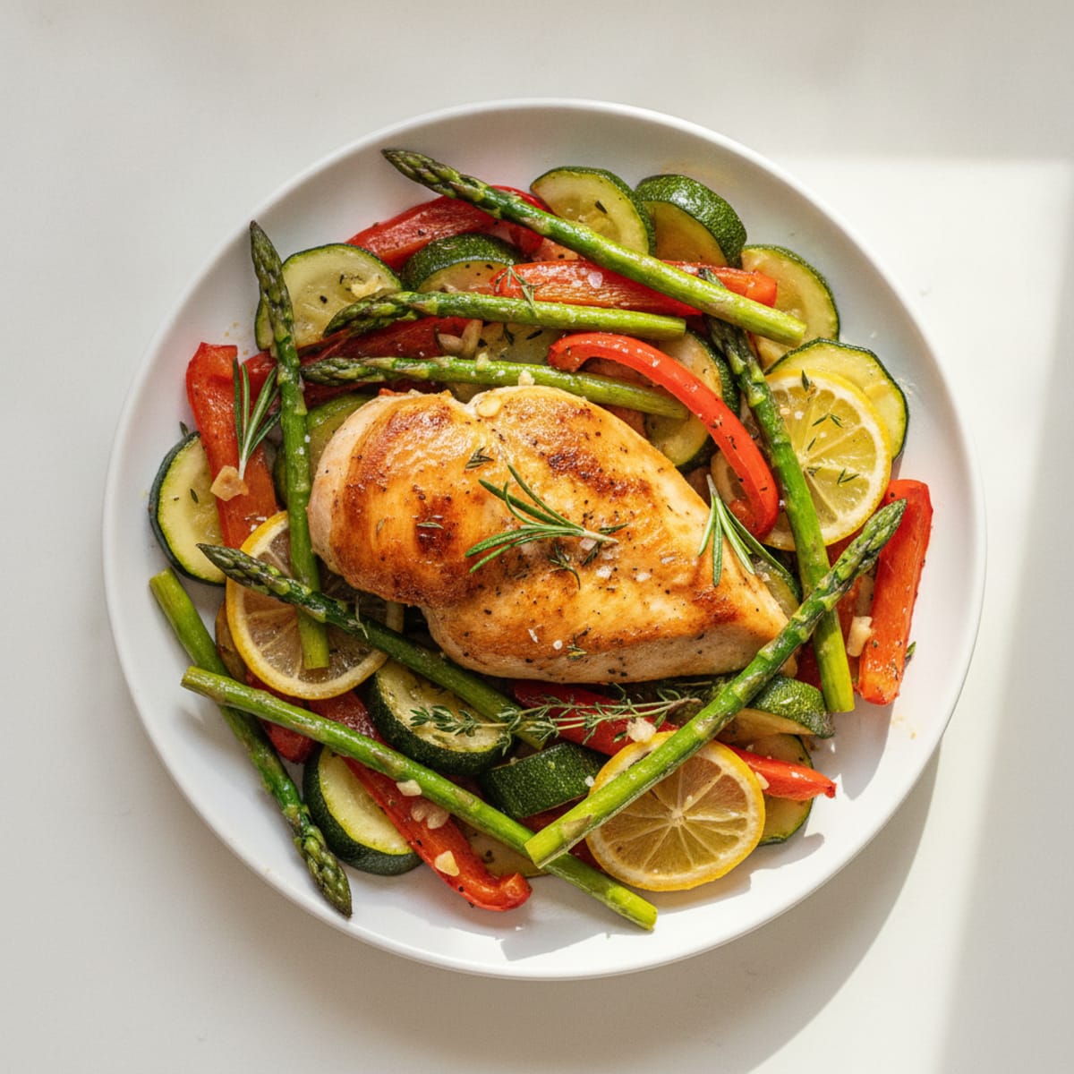 Lemon Herb Chicken with Roasted Vegetables