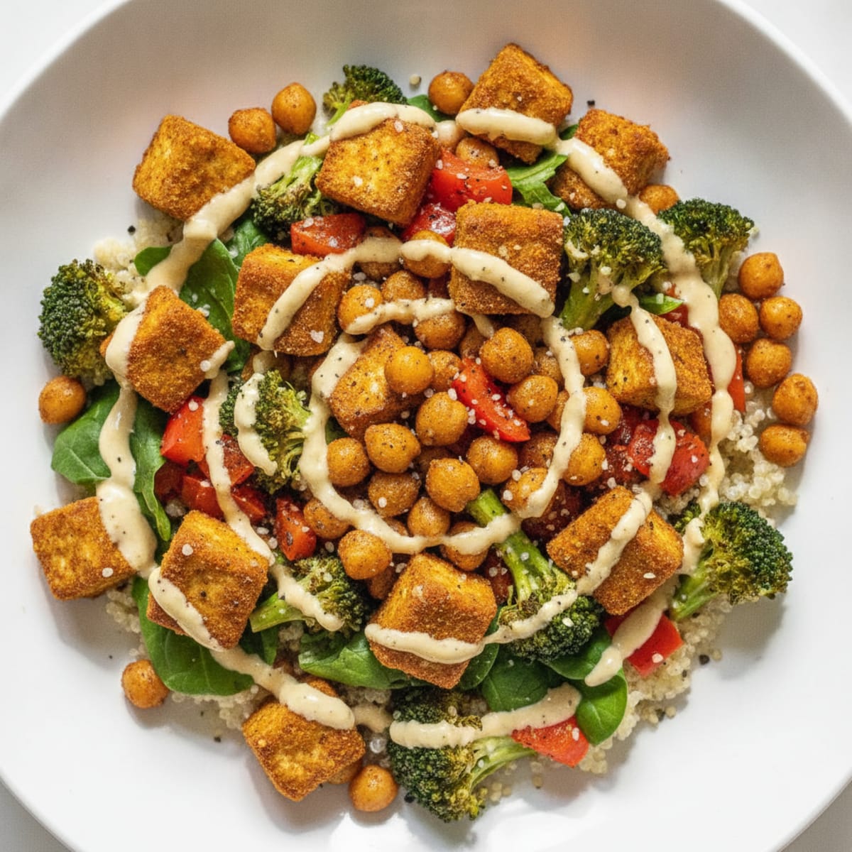Roasted Vegetable and Chickpea Buddha Bowl
