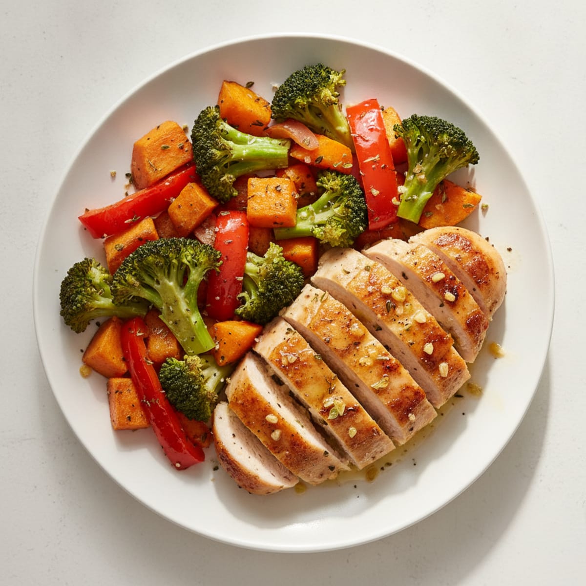 Garlic Herb Chicken with Roasted Vegetables