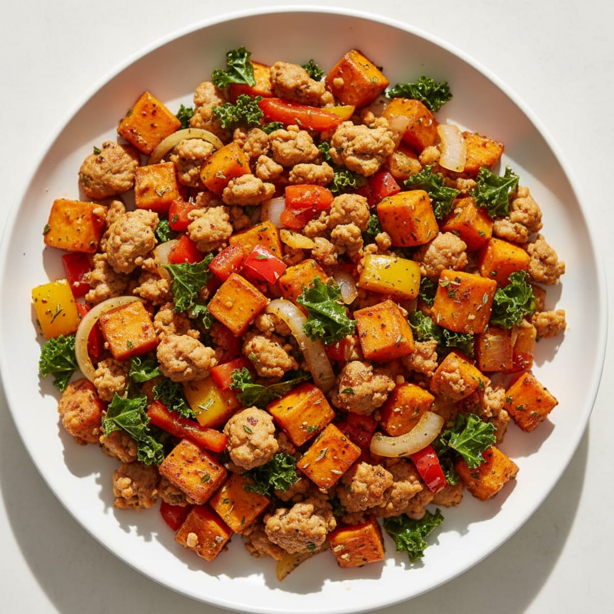 Sausage and Sweet Potato Hash