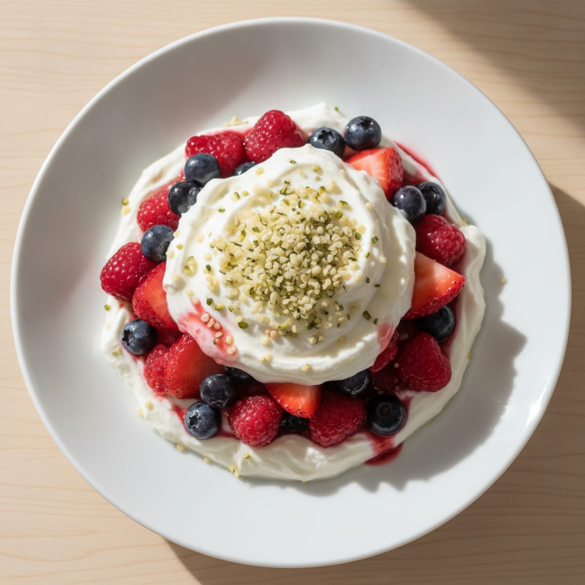 Greek Yogurt Protein Parfait with Mixed Berries