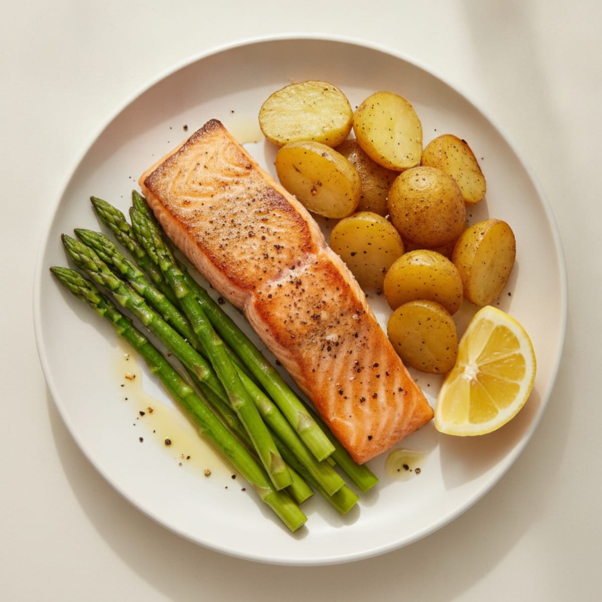 Pan-Seared Salmon with Roasted Potatoes