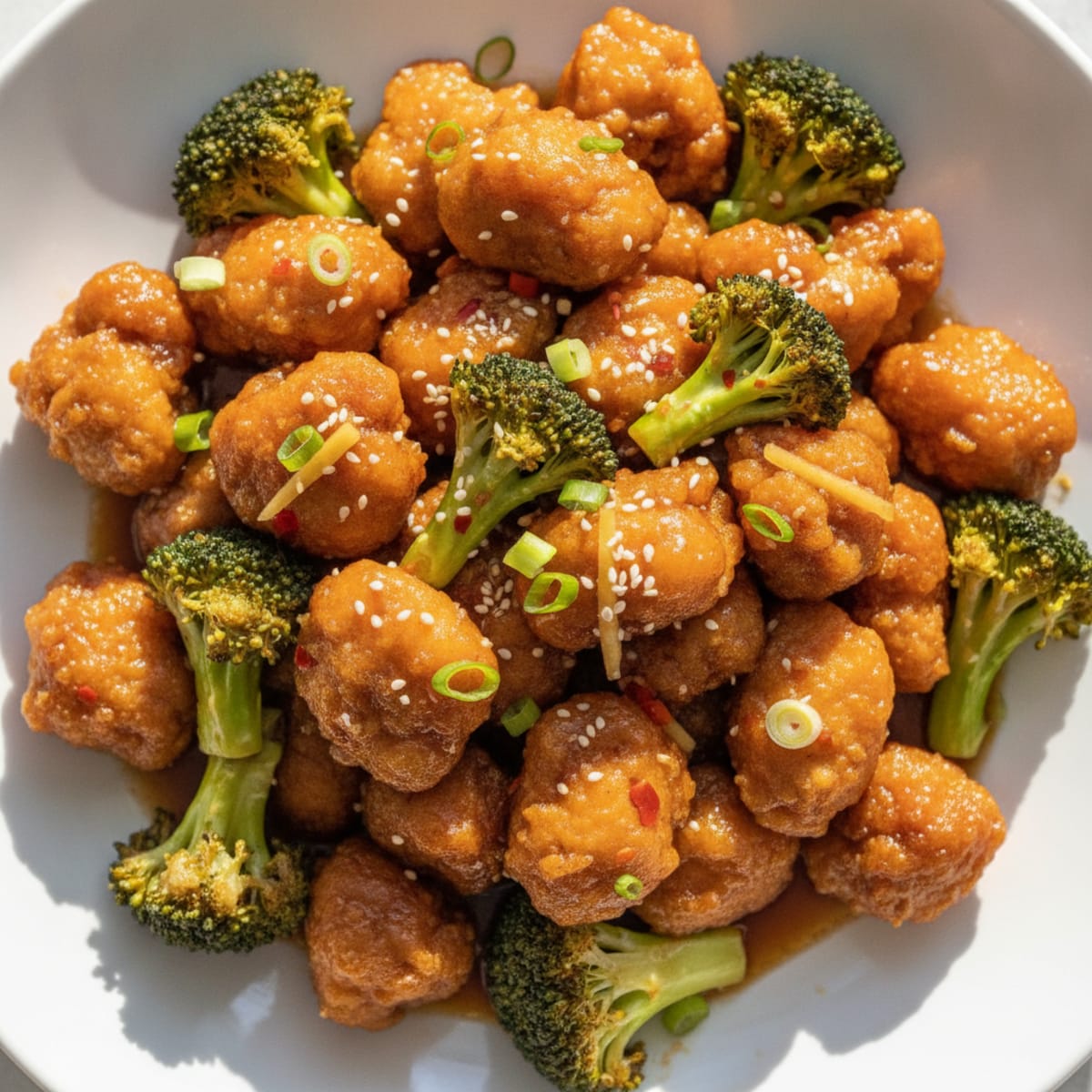 General Tso's Chicken with Broccoli