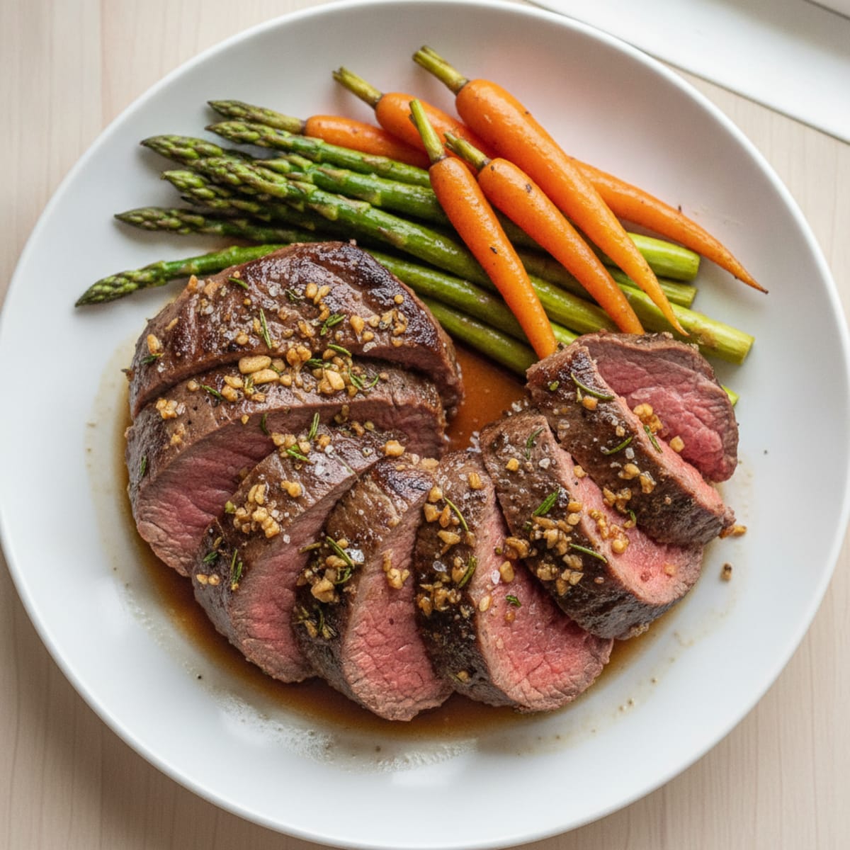 Garlic Herb Roasted Beef Tenderloin