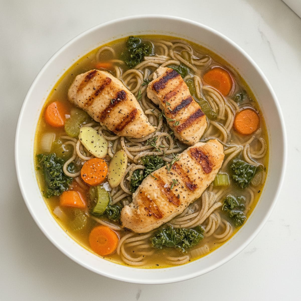 Hearty Vegetable and Noodle Soup