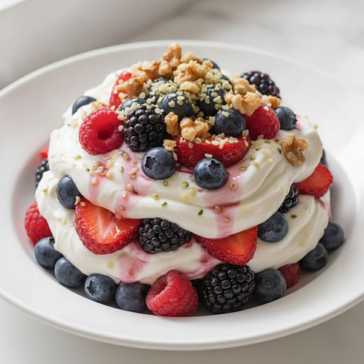 Creamy Greek Yogurt Protein Parfait with Mixed Berries