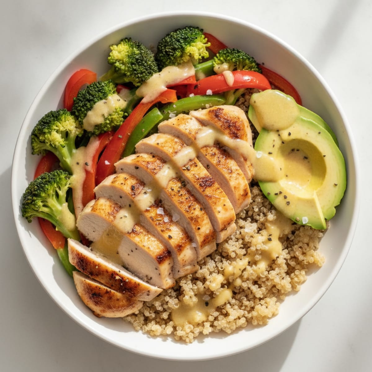 Savory Chicken and Veggie Power Bowl