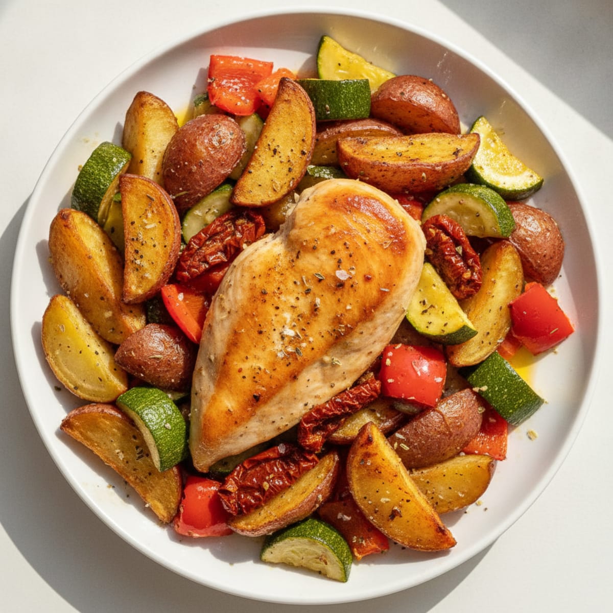Chicken and Roasted Vegetable Medley