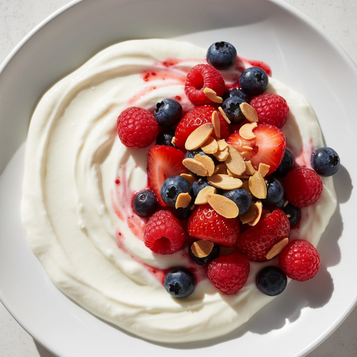 Silky Greek Yogurt Protein Pudding with Berries
