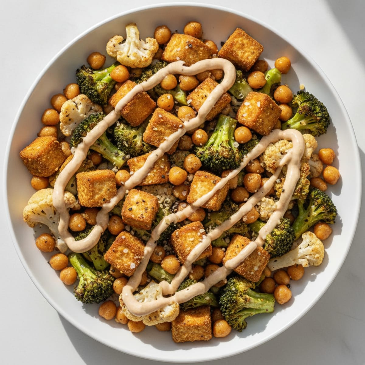 Roasted Vegetable and Chickpea Buddha Bowl