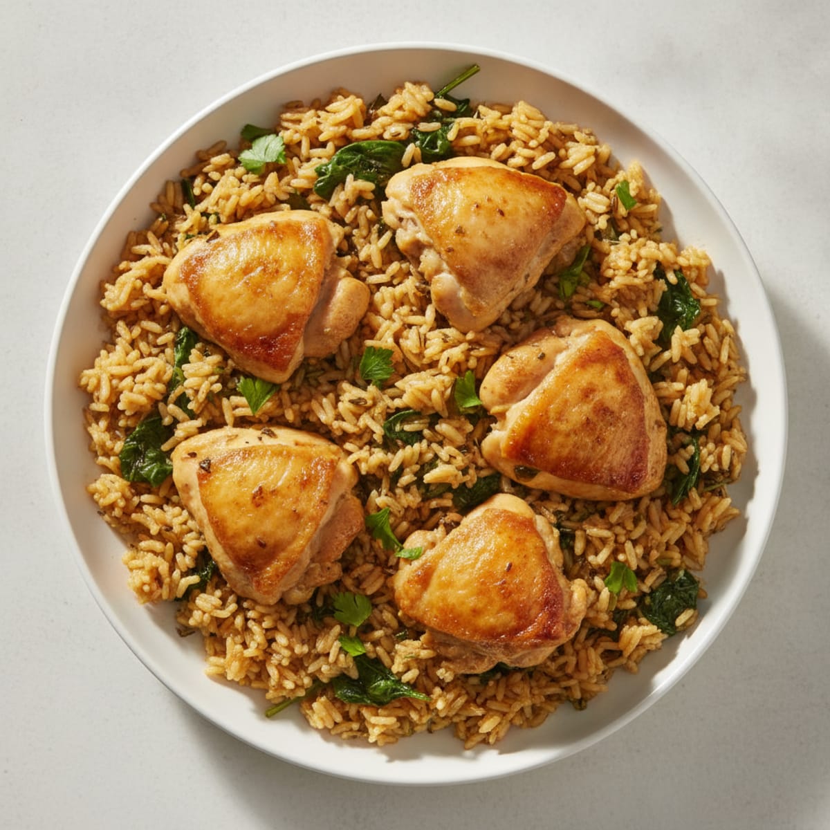 One-Pot Chicken and Rice with Herbs